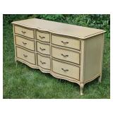 Vintage Provincial Drexel Nine Drawer Desser