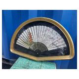 Beautiful Shadowbox Asian Fan
