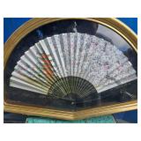 Beautiful Shadowbox Asian Fan