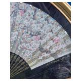 Beautiful Shadowbox Asian Fan
