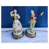 Austrian Porcelain Figural Lamp