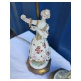 Austrian Porcelain Figural Lamp