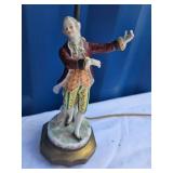 Austrian Porcelain Figural Lamp
