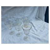 Iridescent Depression Ware Goblets