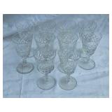 Set of Vintage Bryce Dimond Cut Wine Glasses