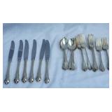 Stunning Fine Silver Flatware Set - 6 Place Settings - 994g
