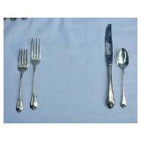 Stunning Fine Silver Flatware Set - 6 Place Settings - 994g