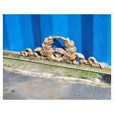Antique French Gilt Frame Mirror with Mosaic Mirror Border Inlay