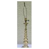 Vintage "Mohn-Made" Brass Candlestick Lamp - Mohn Appliance Co. - Minneapolis