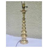 Vintage "Mohn-Made" Brass Candlestick Lamp - Mohn Appliance Co. - Minneapolis
