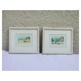 Alexandre Minguet - Signed Fine Art Print Pair - Seaside Series