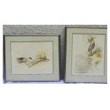 George Redon - Idyllic Fine Art Print Pair - Ne Buvez Jamais d