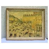 Camille Pissarro - Vintage Fine Art Print - Place du Theatre Francais