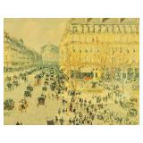 Camille Pissarro - Vintage Fine Art Print - Place du Theatre Francais
