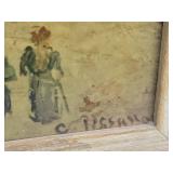Camille Pissarro - Vintage Fine Art Print - Place du Theatre Francais