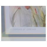 Fantastic Signed Fine Art Watercolor Print - Brent Heighton - A Coming of Spring