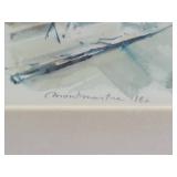 Dreamy Fine Art Print - Marius Girard - View of Montmartre - Floral Gold Gilt Frame