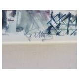Dreamy Fine Art Print - Marius Girard - View of Montmartre - Floral Gold Gilt Frame