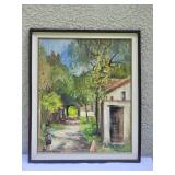 Vintage Mid-Century Original Mexican Fine Art Landscape Painting