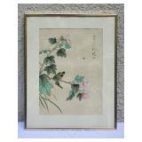Vintage Japanese Watercolor Botanical