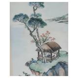 Classical Chinese Watercolor Seasonal Print Pair - Autumn - Spring