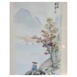 Classical Chinese Watercolor Seasonal Print Pair - Autumn - Spring