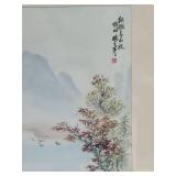 Classical Chinese Watercolor Seasonal Print Pair - Autumn - Spring