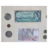 Mid-Century Global Currency Framed Collection