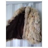 Vintage Fluffy Coyote Fur Jacket ~ M