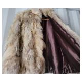 Vintage Fluffy Coyote Fur Jacket ~ M