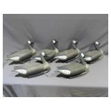 Mixed Lot of 7 Goose Decoys with Carry Bag