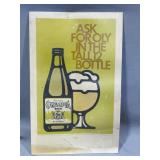 Olympia Beer Easel Card
