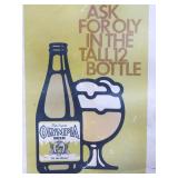 Olympia Beer Easel Card