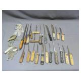 Mixed Lot of Meat Knives and Accessories