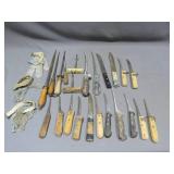 Mixed Lot of Meat Knives and Accessories