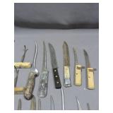 Mixed Lot of Meat Knives and Accessories