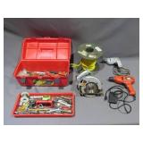 Mixed Lot of Power/Hand Tools and 100+ Feet of 3/8" Poly Braid