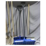 Mixed Lot of Shovels, Rakes and Axes