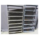 Mixed Lot of Steel garage Shelving