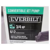 3/4 HP Cast Iron Convertible Deep Well Jet Pump