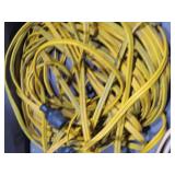 Mixed Lot of Garage Tools -  Bottle Jack, Air Tank, Jumper Cables and Extension Cords