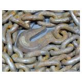 Mixed Lot of Transport Chains with Clevis Hooks