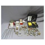 Mixed Lot of Hardware with 14.4v Dewalt Drill