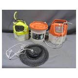 Mixed Lot of Minnow Buckets and Fish Basket