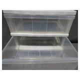 Mixed Lot of Plastic 3 Drawer Bins