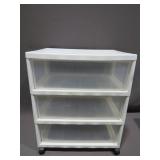 Mixed Lot of Plastic 3 Drawer Bins