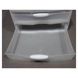 Mixed Lot of Plastic 3 Drawer Bins