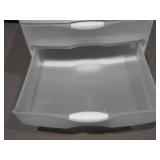 Mixed Lot of Plastic 3 Drawer Bins