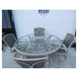 5 Piece Patio Set with Table and 4 Chairs