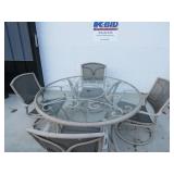 5 Piece Patio Set with Table and 4 Chairs